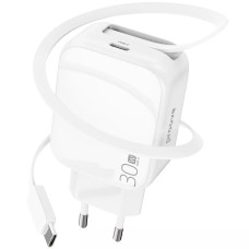Сетевое зарядное устройство Proove Fixtape USB-C (30W · 3A) (White)