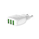Сетевое зарядное устройство LDNIO A3315 3xUSB-A (15W · 3.1A) с кабелем USB-A – Micro-USB (White)