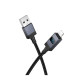 Кабель Hoco X118 USB-A – Lightning з дисплеєм (1 м · 12W · 2.4A) (Black)