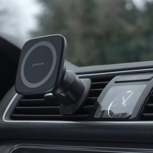 Автодержатель Proove Block Magnetic Air Outlet Car Mount Magnetic Ring (Black)