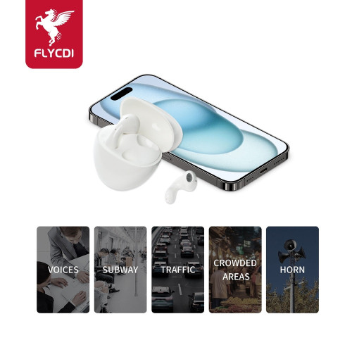 Наушники Bluetooth FLYCDI TWS-001 (White)