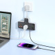 Мережевий фільтр Hoco AC12A на 2 розетки (30W · 3A · 3xUSB-A+USB-C) (Black)