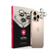 Захисне скло камери +NEU Chatel Metal Frame для Apple iPhone 15 Pro Max (Silver)