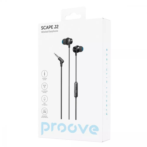 Навушники Proove Scape J2 (3.5мм) black