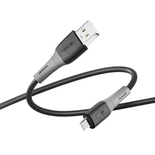 Кабель Ridea RC-SI35 SiliconePro USB-A – Type-C (1 м · 15W · 3A) (Black)