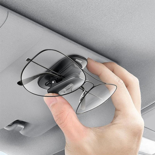 Автодержатель Baseus Platinum Vehicle Eyewear Clip Paste Type black
