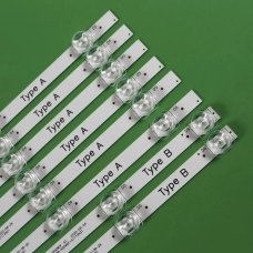 Пряма підсвітка для телевізора 55″ K550WDF (8 планок по 541 мм, 5/6 LED, лінза 17 мм, 3 В)