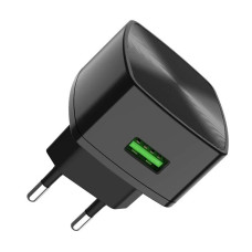 Сетевое зарядное устройство Hoco C70A USB-A (18W · 3A) (Black)