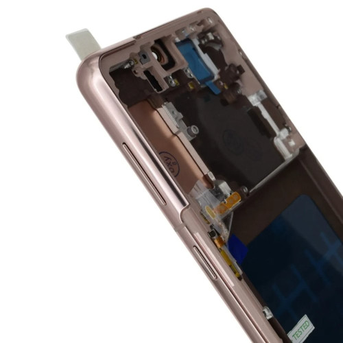 Дисплей для Samsung G991 Galaxy S21 с тачскрином в рамке (Lavender) (OLED SOFT) (Big size)