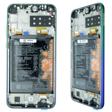 Дисплей для Huawei Honor Play 3 з тачскріном в рамці (Blue) (Original) (з акумулятором)