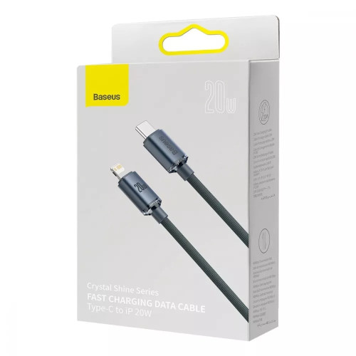 Кабель Baseus Crystal Shine Series Type-C – Lightning (1.2 м · 20W · 2.4A) (CAJY001303) (Sky Blue)