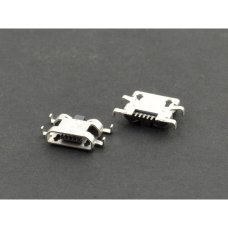 Разъем зарядки универсальный №22 для Sony C1905 Xperia M 5 pin (4 креплений) (контакты сверху) (Micro USB) без шлейфа
