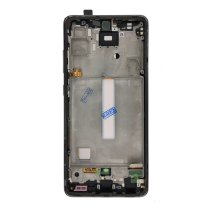 Дисплей для Samsung A525 Galaxy A52 (4G) (2021) с тачскрином в рамке (Silver) (Original Refurbished)