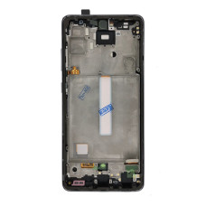 Дисплей для Samsung A525 Galaxy A52 (2021) з тачскріном в рамці (Silver) (Original Refurbished)