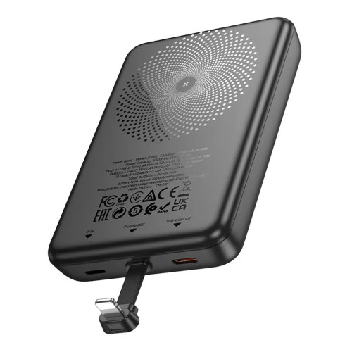 Повербанк Hoco J133A Triumph с кабелем Lightning (10000 mAh) (Black)