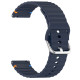 Ремешок универсальный 20 мм Silicone Wavy для Amazfit, Samsung, Huawei (Midnight Blue)
