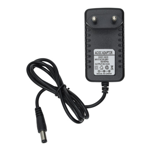 Сетевое зарядное устройство 9V to DC 5.5 x 2.5 мм (2A) (Black)