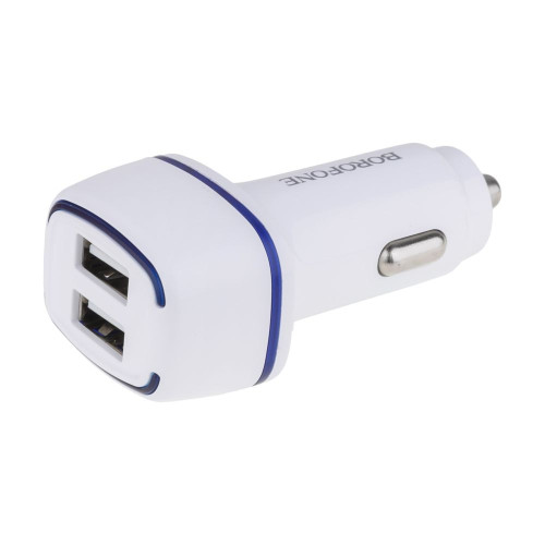 Автомобильное зарядное устройство Borofone BZ14 2xUSB-A (12W · 2.4A) (White)