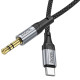 Аудіокабель AUX Hoco UPA26 Type-C – 3.5 мм (1 м) (Black)