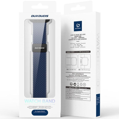 Ремешок Dux Ducis для Apple Watch 42/44/45/49 мм Mixture (Midnight Blue)