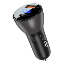 Автомобильное зарядное устройство Acefast B6 USB-A+USB-C (63W · 4A) (Black)