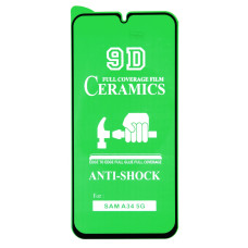 Захисна плівка Ceramic для Samsung M346 Galaxy M34 (5G) (2023) (Full Glue) (Black)
