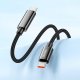 Кабель Hoco U125 Benefit with display Type-C – Type-C (1.2 м · 100W · 5A) (Black)