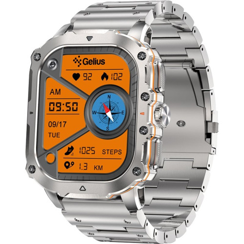 Смарт-годинник Gelius Amazwatch Tactical Heavy GP-SW016 (Silver)