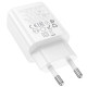 Сетевое зарядное устройство Hoco N63 USB-A+USB-C (30W · 3A) (White)