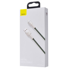 Кабель Baseus Cafule Metal USB-A – Lightning (2 м · 20W · 2.4A) (CALJK-B06) (Green)