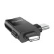 Переходник Hoco UA17 Lightning and Type-C to USB 2.0 black