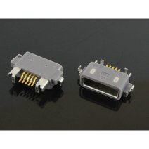 Роз'єм зарядки для Sony C6603 L36i Xperia Z 5 pin (4 кріплень) (контакти посередині) (Micro USB) без шлейфа