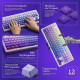 Клавіатура бездротова Proove Gaming Rampage (Ukraine Layout) (Black/Purple)