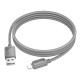Кабель Hoco X113 Beneficio USB-A – Lightning (1 м · 12W · 2.4A) (Gray)