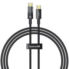 Кабель Baseus Explorer Series Auto Power-Off Type-C – Type-C (2 м · 100W · 5A) (CATS000301) (Black)
