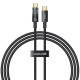 Кабель Baseus Explorer Series Auto Power-Off Type-C – Type-C (2 м · 100W · 5A) (CATS000301) (Black)