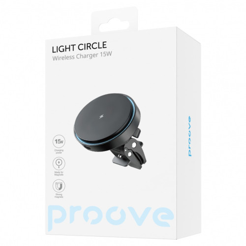 Автодержатель Proove Light Circle (15W) (Black)