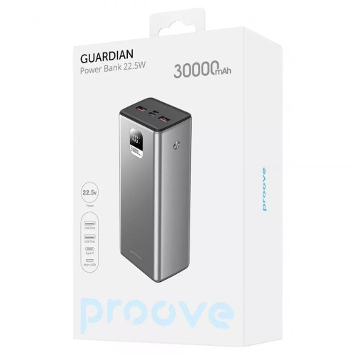 Повербанк Proove Guardian 22.5W (30000 mAh) (Gray)