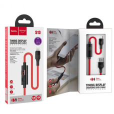 Кабель Hoco S13 Central control USB-A – Lightning (1 м · 12W · 2.4A) (Red)