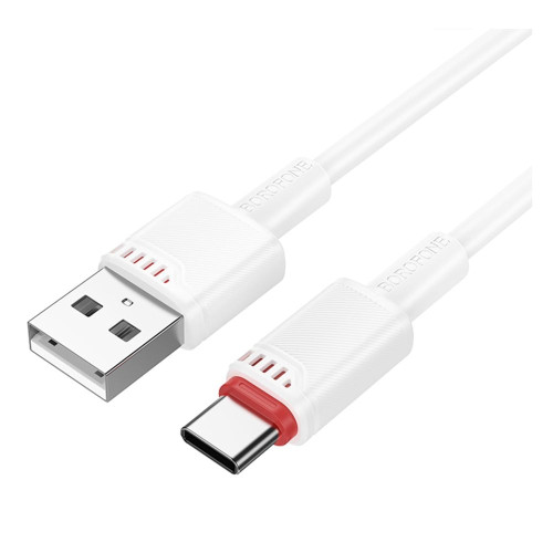 Кабель Borofone BX110 USB-A – Type-C (1 м · 15W · 3A) (White)