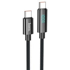 Кабель Hoco U125 Benefit with display Type-C – Type-C (1.2 м · 100W · 5A) (Black)