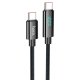 Кабель Hoco U125 Benefit with display Type-C – Type-C (1.2 м · 100W · 5A) (Black)