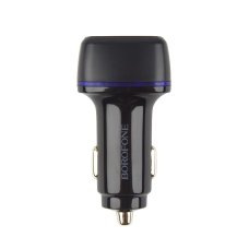 Автомобільний зарядний пристрій Borofone BZ14A USB-A+USB-C (20W · 3A) з кабелем Type-C – Type-C (Black)
