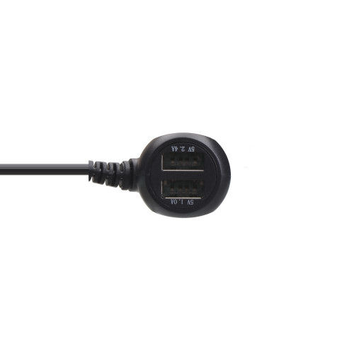 Автомобильное зарядное устройство mini 2xUSB-A 3.5м (17W · 3.4A) (Black)