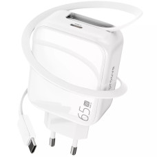 Сетевое зарядное устройство Proove Fixtape USB-C (65W · 3A) (White)