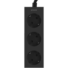 Мережевий фільтр Proove Magnet Strip на 3 розетки (1.6 м) (Black)
