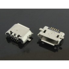 Роз'єм зарядки для Sony Ericsson X10i Xperia X10 5 pin (2 кріплень) (контакти знизу) (Micro USB) без шлейфа