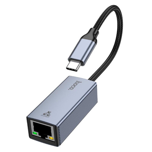 Переходник Hoco UA37 Type-C – RJ45 (Gray)