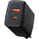 Сетевое зарядное устройство Baseus Compact USB-A+USB-C (20W · 3A) (CCXJ-B01) (Black)