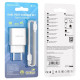 Сетевое зарядное устройство Borofone BA53A 2xUSB-A (10.5W · 2.1A) с кабелем USB-A – Micro-USB (White)